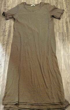 LA Relaxed Striped T-Shirt Dress Size XL